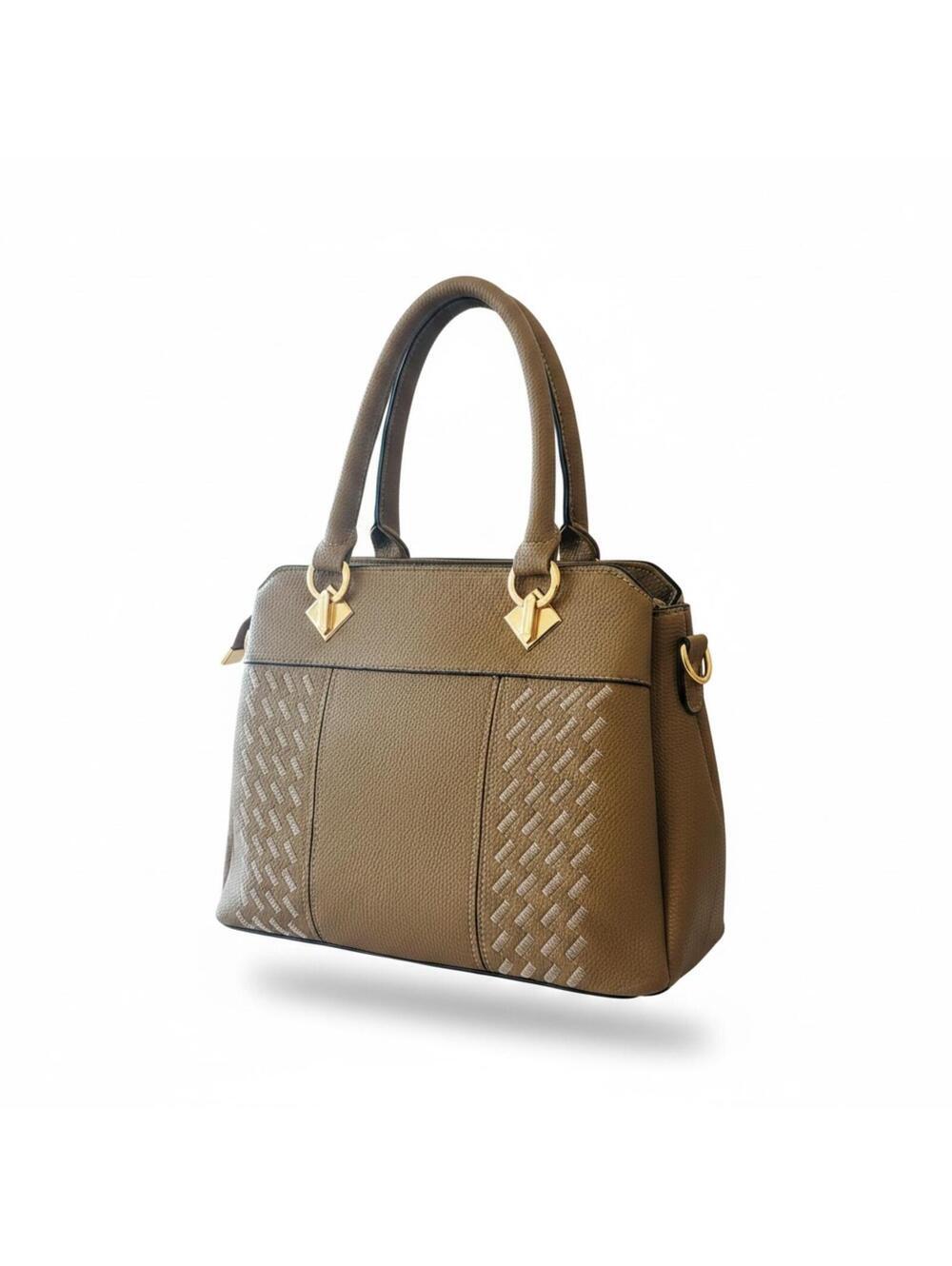 NWOT faux leather handbag with crossbody strap